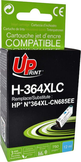 Uprint Συμβατό Μελάνι Εκτυπωτή InkJet HP 12ml Κυανό 1τμχ