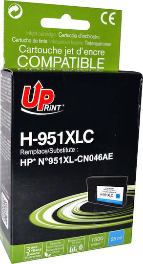 Uprint Συμβατό Μελάνι Εκτυπωτή InkJet HP /CN046AE Κυανό 1τμχ