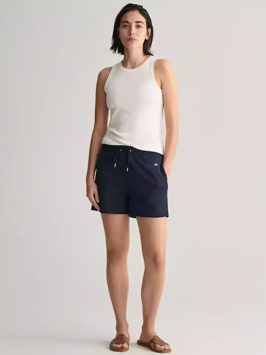 Gant Women's High-waisted Shorts Navy Blue