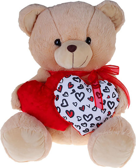 Much toys & gifts Λούτρινο Αρκουδάκι Καρδιά Αγίου Βαλεντίνου 60 εκ.