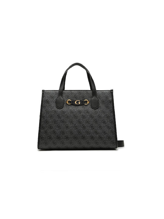 Guess Izzy Γυναικεία Τσάντα Tote Χειρός Μαύρη