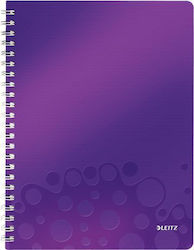 Leitz Caiet Cu Dungi A4 80 Foi de Hârtie Violet