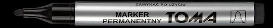 Toma Permanent Markers Black 10pcs
