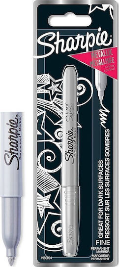 Sharpie Metallic Marker Permanent 1.4mm Argint