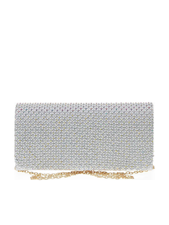 Damentasche Schultertasche Silber