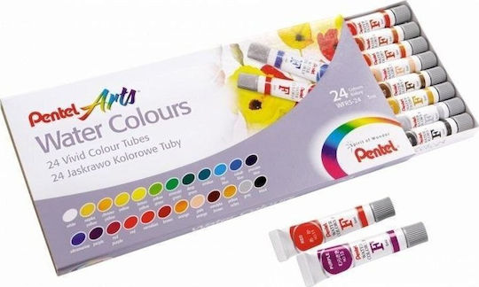 Pentel Set of Watercolours Multicolored 24pcs