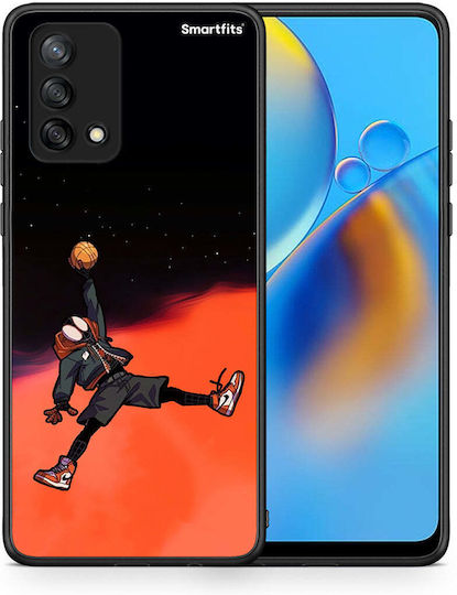 Smartfits Basketball Hero Umschlag Rückseite Orange (Oppo A74)