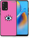 Smartfits Blue Eye Pink Back Cover Blue (Oppo A74)