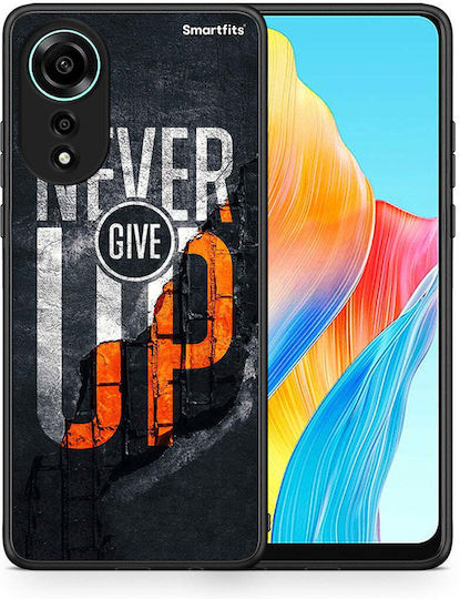 Smartfits Never Give Up Back Cover Negru (Oppo A78 4G)