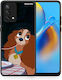 Smartfits Lady And Tramp 2 Umschlag Rückseite Beige (Oppo A74)