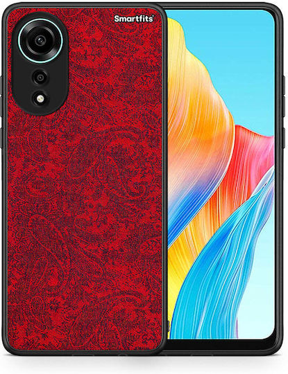 Smartfits Paisley Cashmere Umschlag Rückseite Rot (Oppo A78 4G) 8704652837203_47605993701715