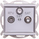 Ospel TV Antenna Socket in Gray color GPA-R2S/M/38