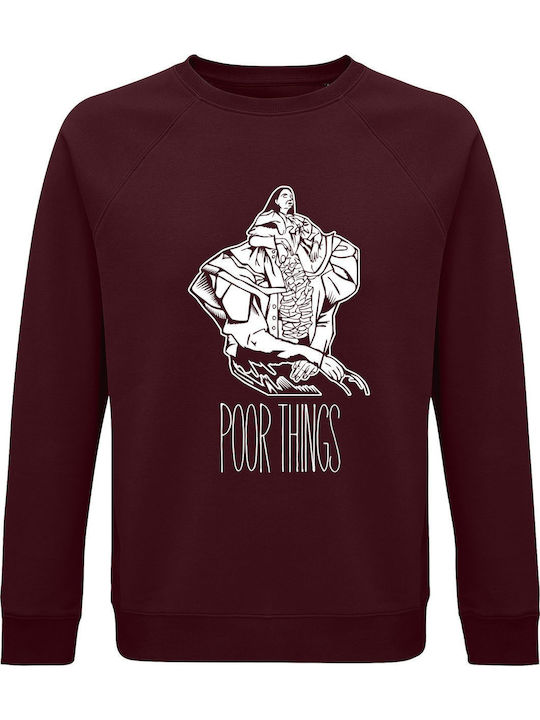 Poor Things Yorgos Lanthimos Emma Stone Sweatshirt Burgundy