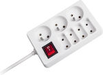 Rebel Power Strip with Switch and Cable 1.5m