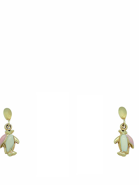 Κόσμημα Μιχάλης Kids Earrings Pendants made of Gold 14K