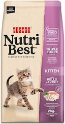 Picart Nutribest Dry Food for Young Cats with Chicken 2kg