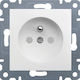 Hager Power Socket White 1pcs