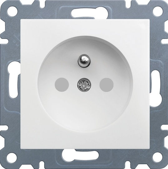 Hager Power Socket White 1pcs