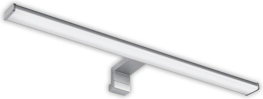 Adeleq Lumină De baie LED Argintiu 80x6cm