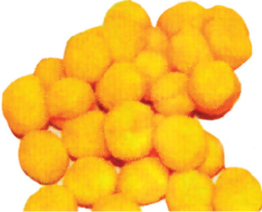Go Clever Pom Pom Handwerk Gelb Set 100Stück