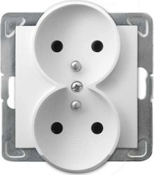 Ospel Power Socket White 1pcs