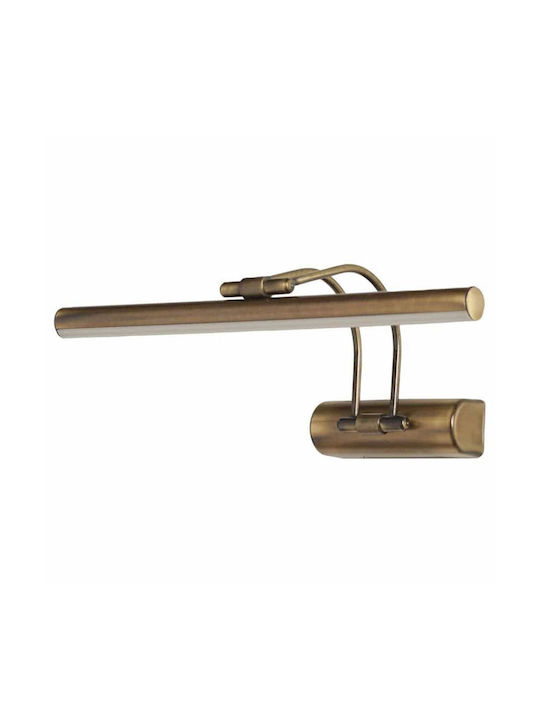 Opviq Lumină de Perete cu LED Integrat și Lumină Alb Cald Bronz 35x25x21cm