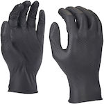 Milwaukee Gloves for Work Disposable Black Nitrile 50pcs