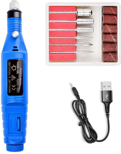 Nail Power Drill 9W 20000rpm Blue