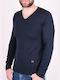 Clever Men's Long Sleeve Sweater BLUE