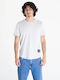 Calvin Klein Badge Herren T-Shirt Kurzarm Lunar Rock