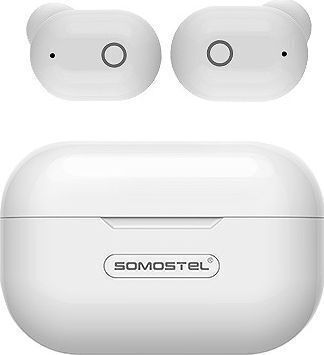 Somostel J58 In-ear Bluetooth Handsfree Ακουστικά με Θήκη Φόρτισης Λευκά
