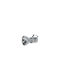 KT Lighting Metallic Recessed Spot with Socket GU10 White 1pcs