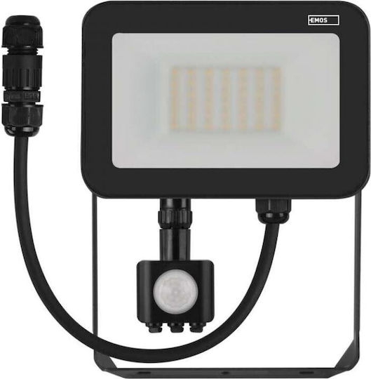 Emos Solar Light 30W 3300lm Natural White 4000K with Motion Sensor IP65