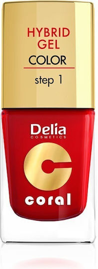 Delia Cosmetics Αρ 01 Ημιμόνιμο Βερνίκι Νυχιών red 01 11ml