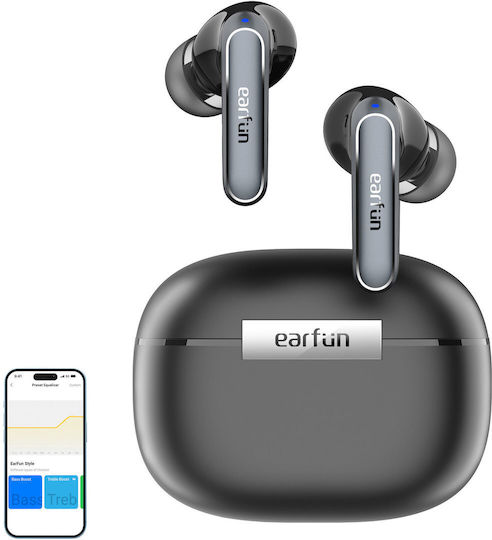 Earfun Air2 In ear Bluetooth хендсфри Слушалки с Устойчивост на Пот и Кутийка за Зареждане Черен