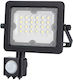 Lumax Προβολέας LED 20W με Αισθητήρα Κίνησης