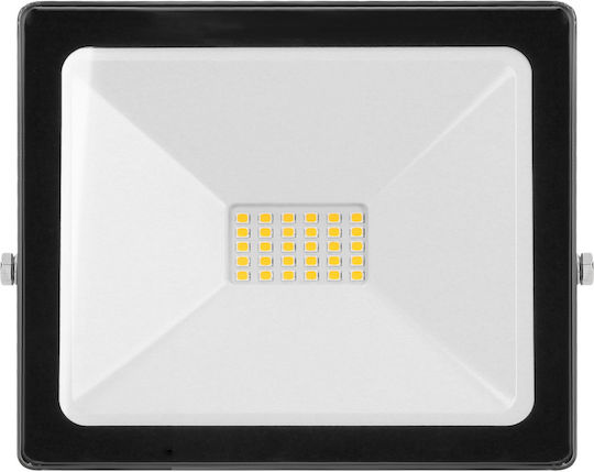 Orno Στεγανός Προβολέας LED 20W Φυσικό Λευκό 4000K IP65