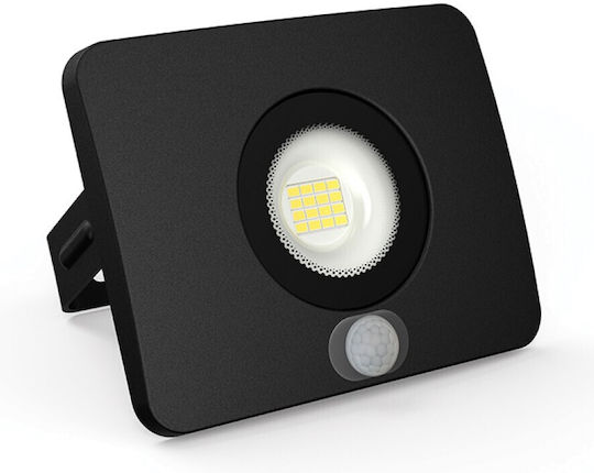 Lumax Στεγανός Προβολέας LED 20W Θερμό Λευκό 3000K με Αισθητήρα Κίνησης IP65