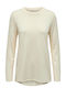 Only Women's Blouse Long Sleeve Whitecacp Grey - Melange