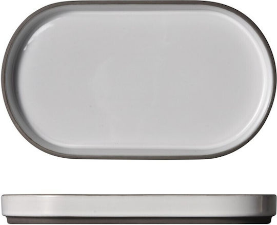 Prestige Servierplatte Oval aus Porzellan Weiß 30x17cm 1Stück