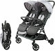 Bambisol Doppelter Kinderwagen Geeignet für Neugeborene Gray