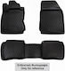 Novline Set of Front and Rear Mats 4pcs Tray Type for Hyundai iX35 2010+ Black