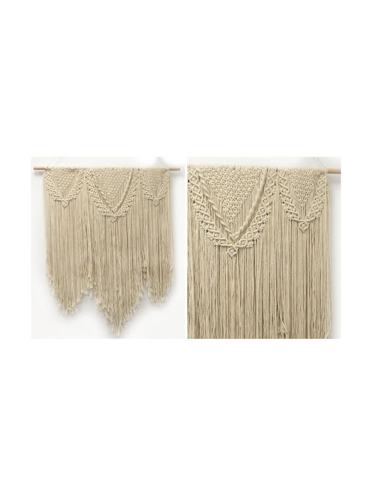 Decorative Wall Decor Macrame made of Fabric 110x80cm 1pcs