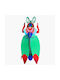 Studio Roof Multicolour Wall Decor Made of Paper 29x9x12cm