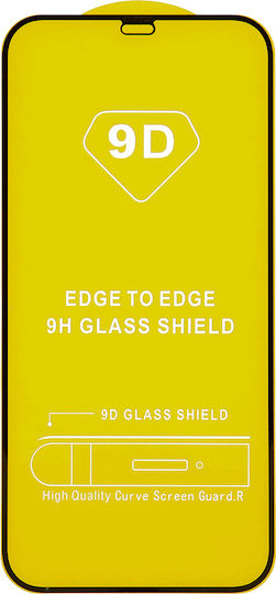 TelForceOne 9D Full Face Tempered Glass Negru (iPhone 17e / 16e / 14 / 13 / 13 Pro Xiaomi 13 Pro)