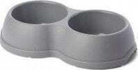 Barry King Plastic Bowl Food for Dog & Cat 2x 500ml 10.5cm in Gray Color