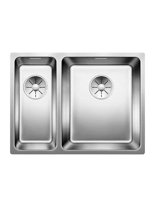 Blanco Andano Ένθετος Νεροχύτης Δεξιός Inox Μ58.5xΠ44cm Γκρι