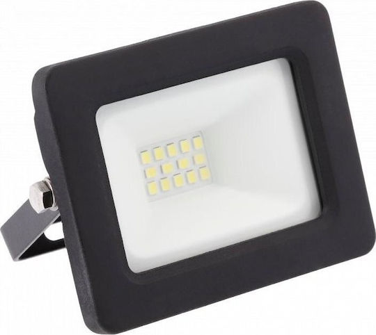 Gtv Στεγανός Προβολέας LED 10W Ψυχρό Λευκό 6400K IP65