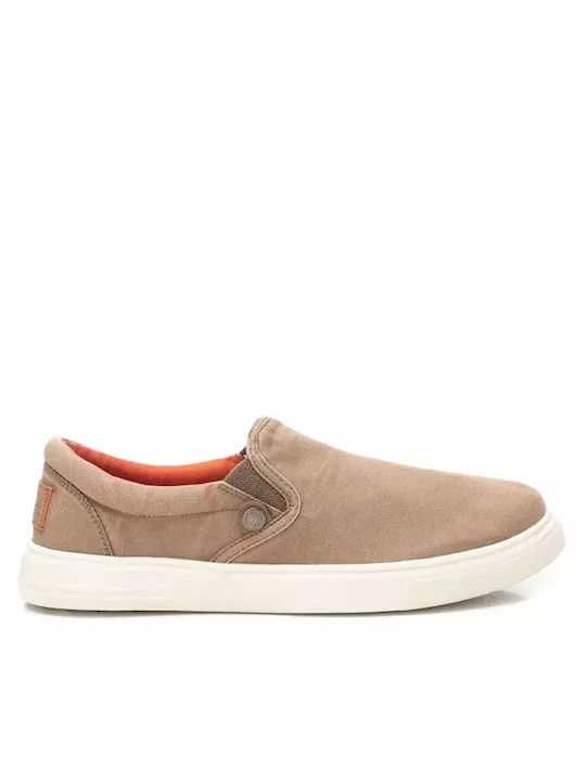 Refresh Men's Canvas Slip-Ons Brown