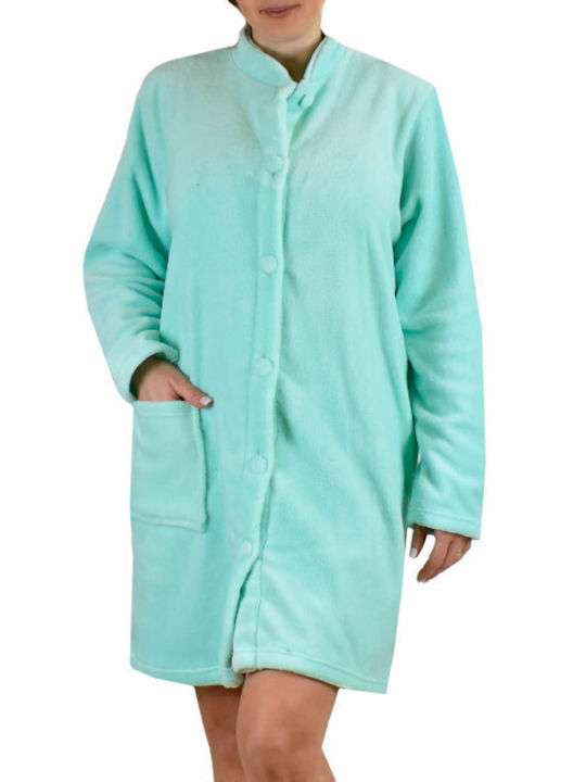 Koyote Winter Women's Fleece Robe Green